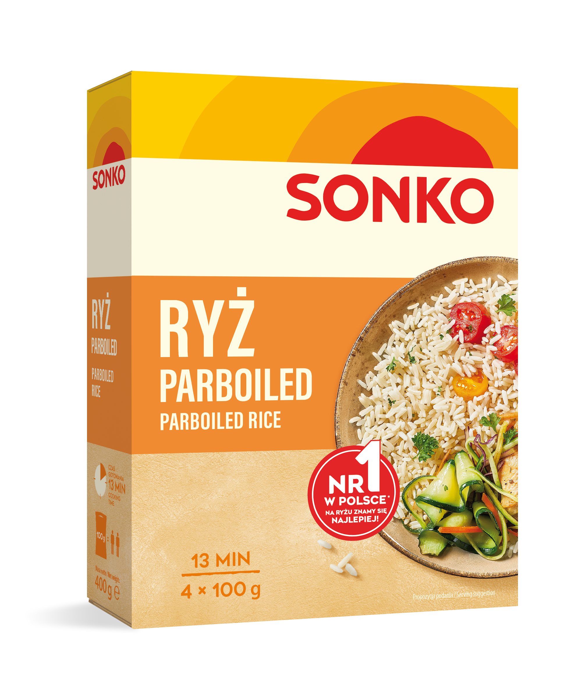 SONKO Ryż parboiled 4 x 100 g