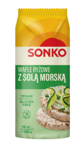 Wafle ryżowe z solą morską 130 g