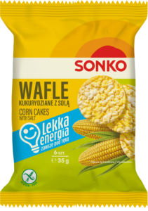 NOWOŚĆ – Wafle kukurydziane z solą 35 g