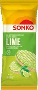 NOWOŚĆ – Wafle ryżowo-kukurydziane o smaku limonki 70 g