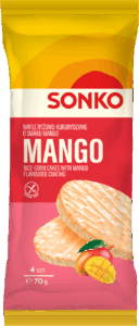 NOWOŚĆ – Wafle ryżowo-kukurydziane o smaku mango 70 g