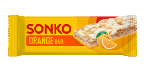 Baton ryżowo-kukurydziany o smaku pomarańczy 11 g