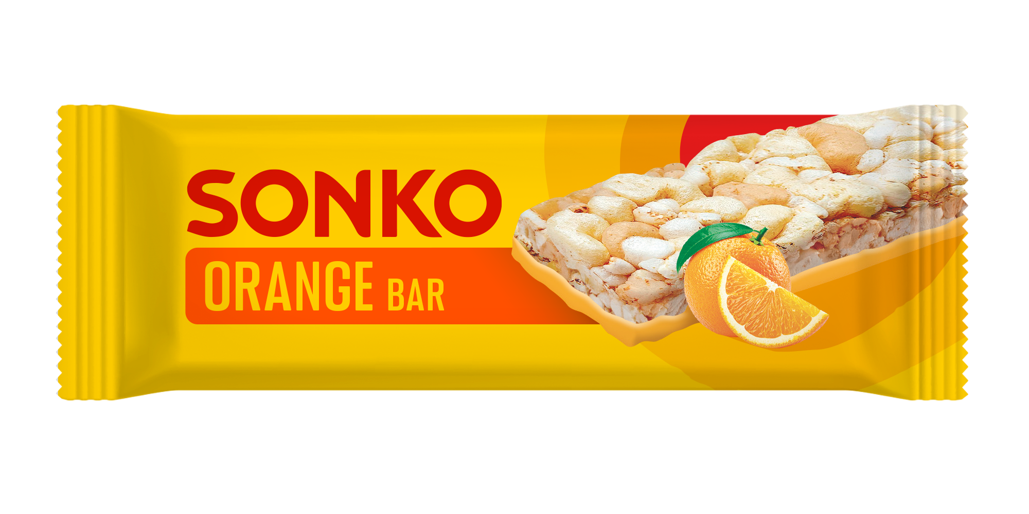 Sonko Baton ryżowo-kukurydziany o smaku pomarańczowym 11 g