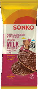 Wafle kukurydziane w czekoladzie mlecznej 64 g